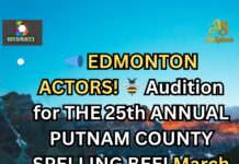 Â Audition for THE 25th ANNUAL PUTNAM COUNTY SPELLING BEE!Â